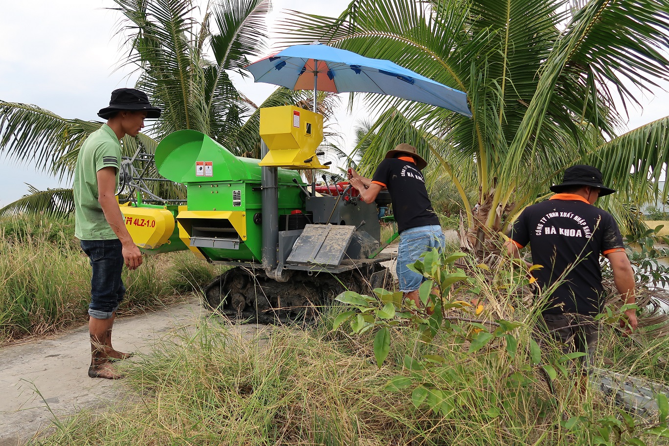 Giải pháp thu hoạch lúa trên nền đất yếu ở vùng đất vuông tôm tại tỉnh Cà Mau
